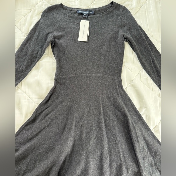 French Connection Charcoal Long-Sleeve Dress - Picture 1 of 3